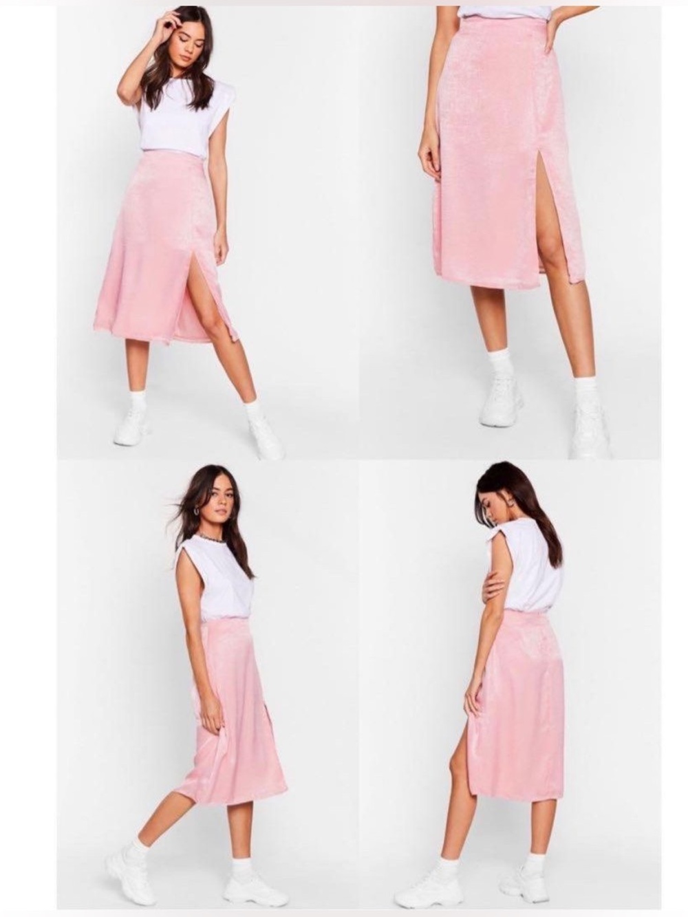 Nasty Gal Pink Skirt - Size 8